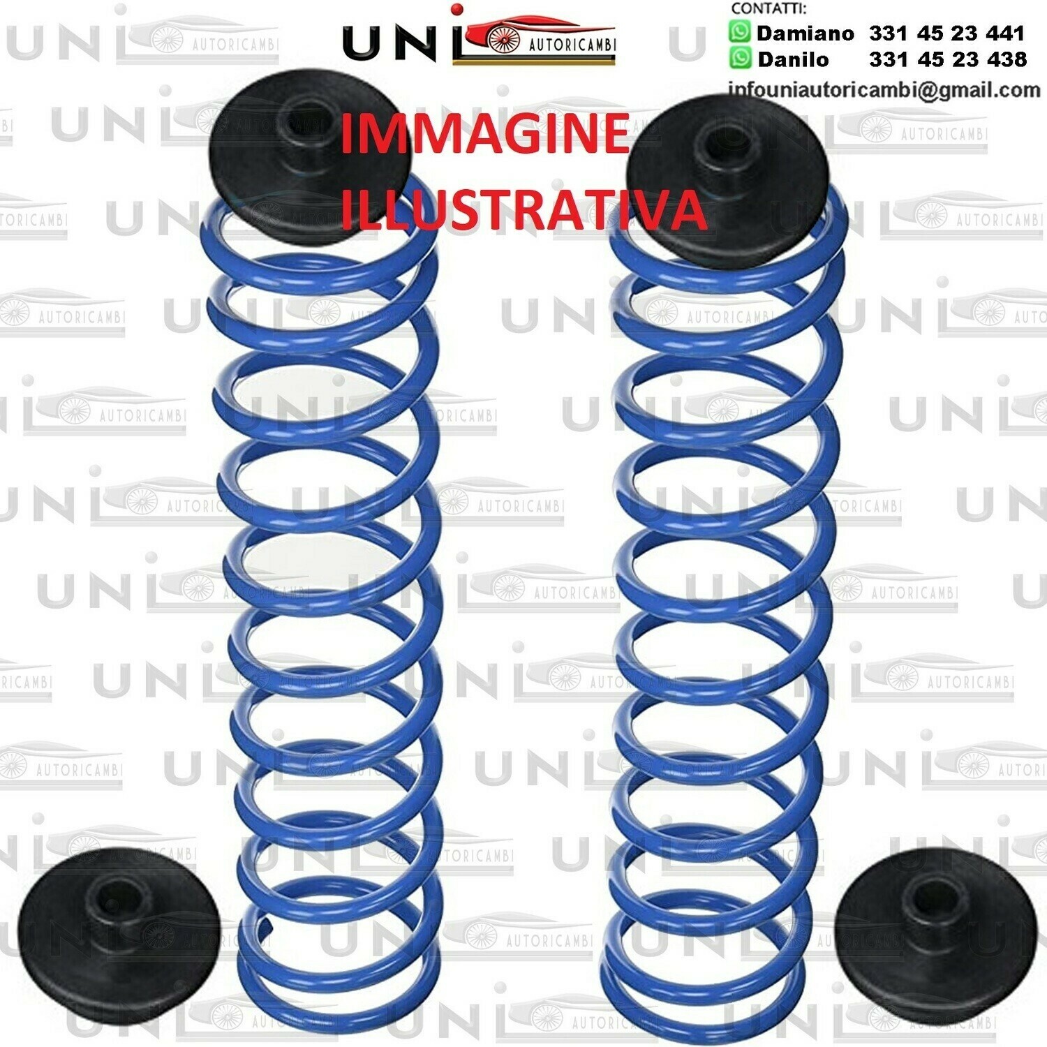 Kit 2 Molle Posteriori Rinforzate Aggiuntive da carico CHRYSLER PT CRUISER dal 06/2000