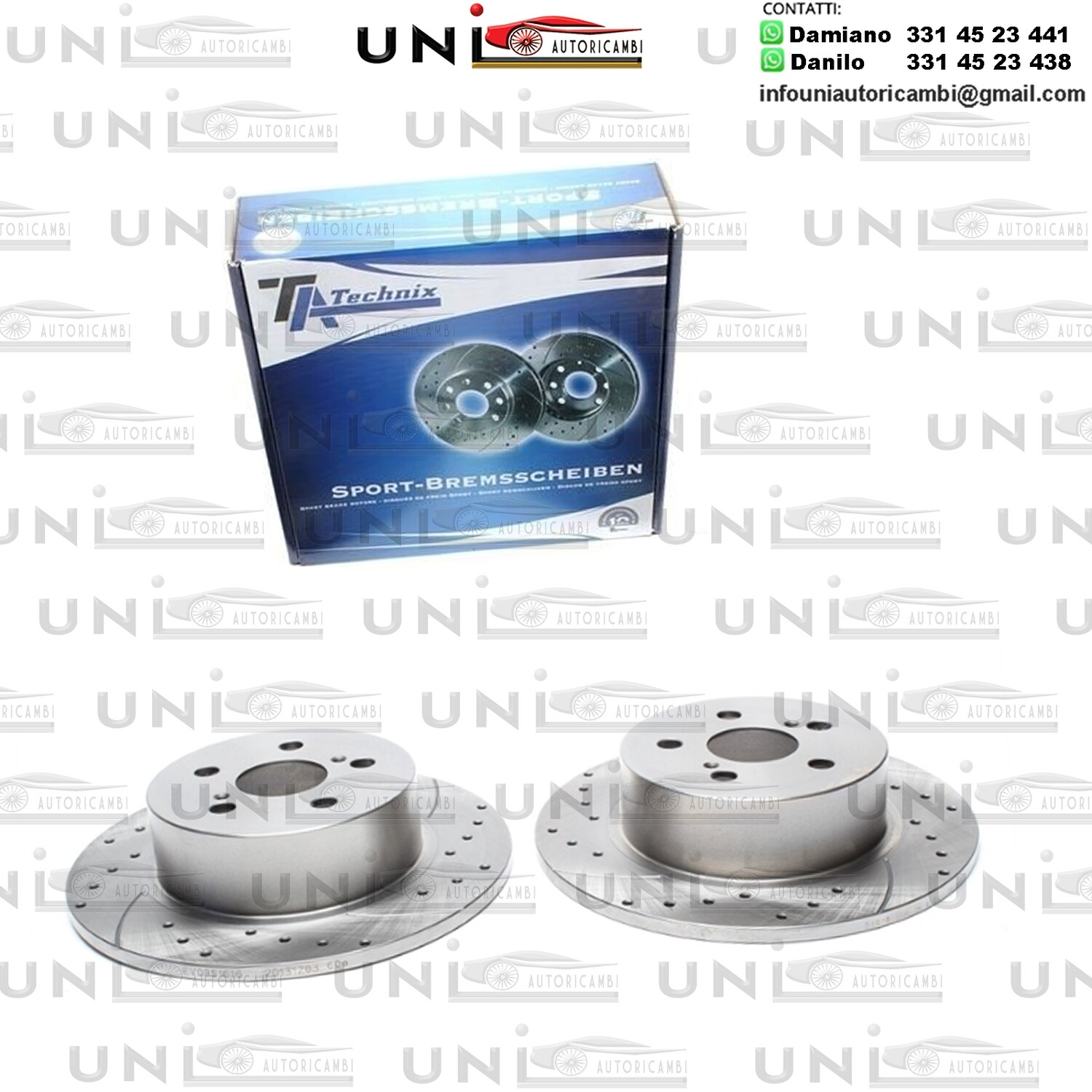 2X Dischi Sportivi Posteriori Toyota Avensis / Avensis Liftback / Avensis Station wagon