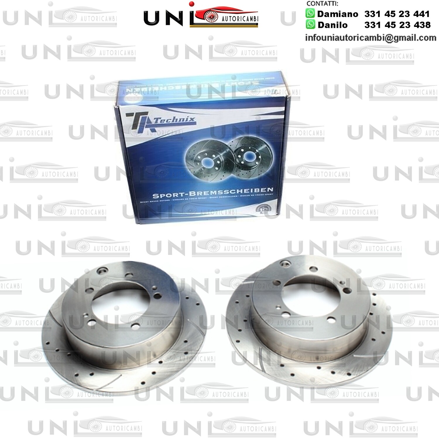 ​2X Dischi Sportivi Posteriori Mitsubishi Pajero II / Pajero Pinin