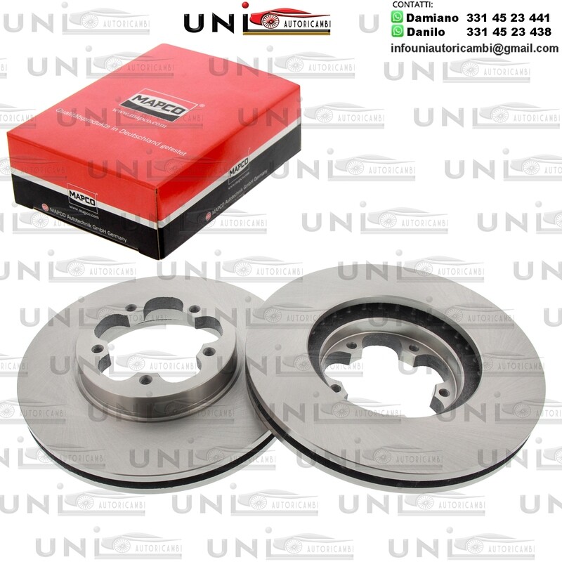 2 Dischi Anteriori Autoventilati ALPINE / AMC /AMW