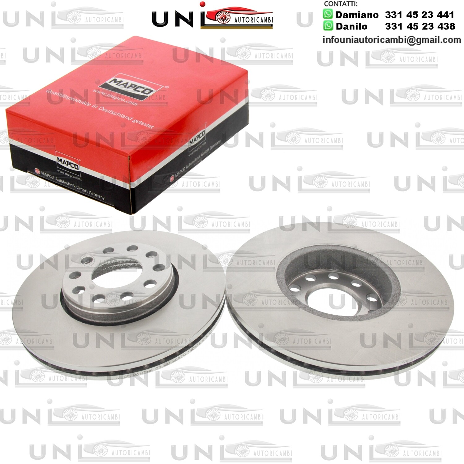 2 Dischi Anteriori Autoventilati AUDI