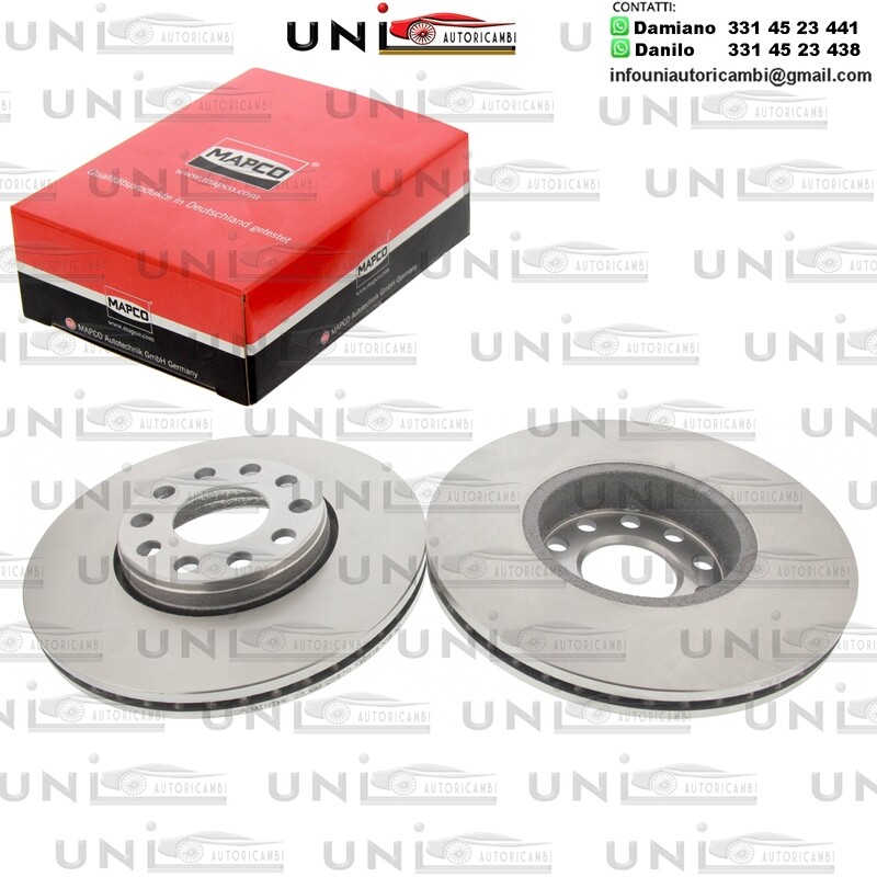 2 Dischi Anteriori Autoventilati AUDI