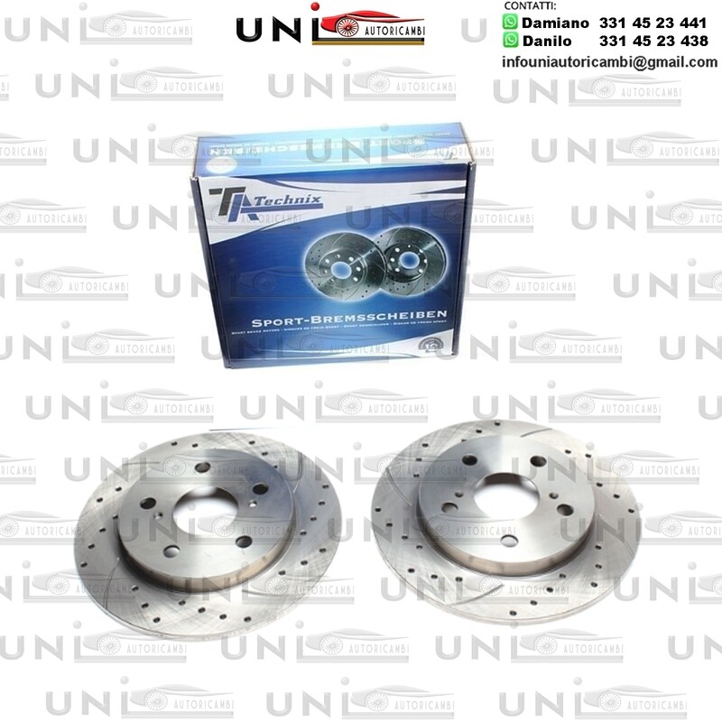 2X Dischi Sportivi Posteriori Toyota Auris / Corolla Sedan