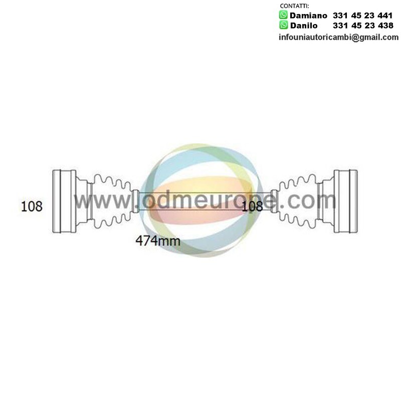 SEMIASSE MANUALE POSTERIORE SINISTRO / DESTRO Porsche 911 da 1977 a 1991