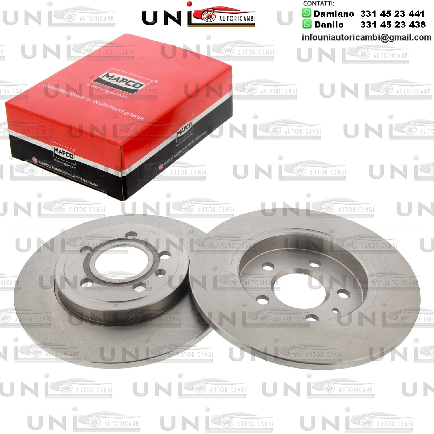 2 Dischi Anteriori Autoventilati HONDA