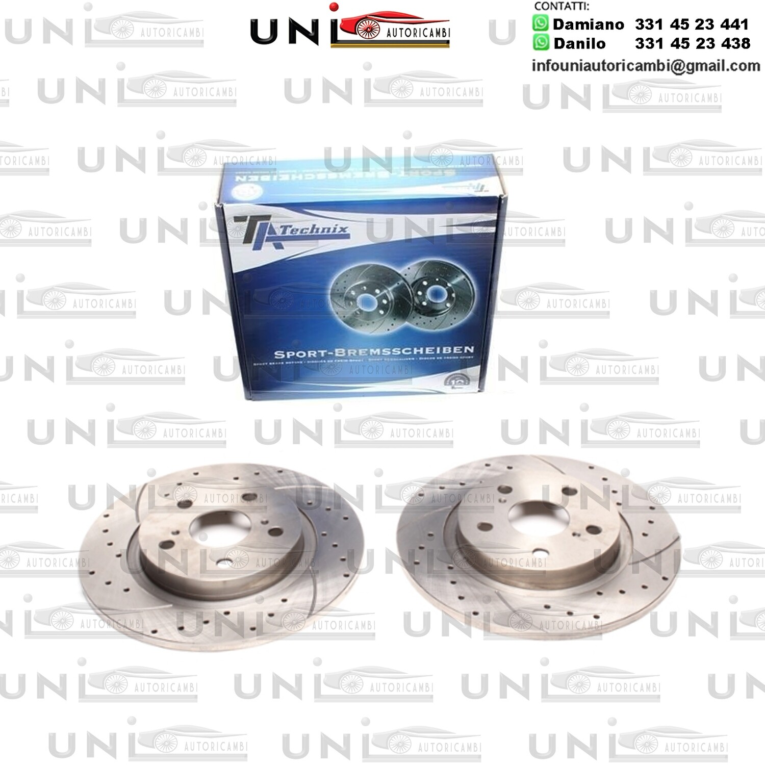 2X Dischi Sportivi Posteriori Toyota Avensis Sedan / Avensis Station Wagon