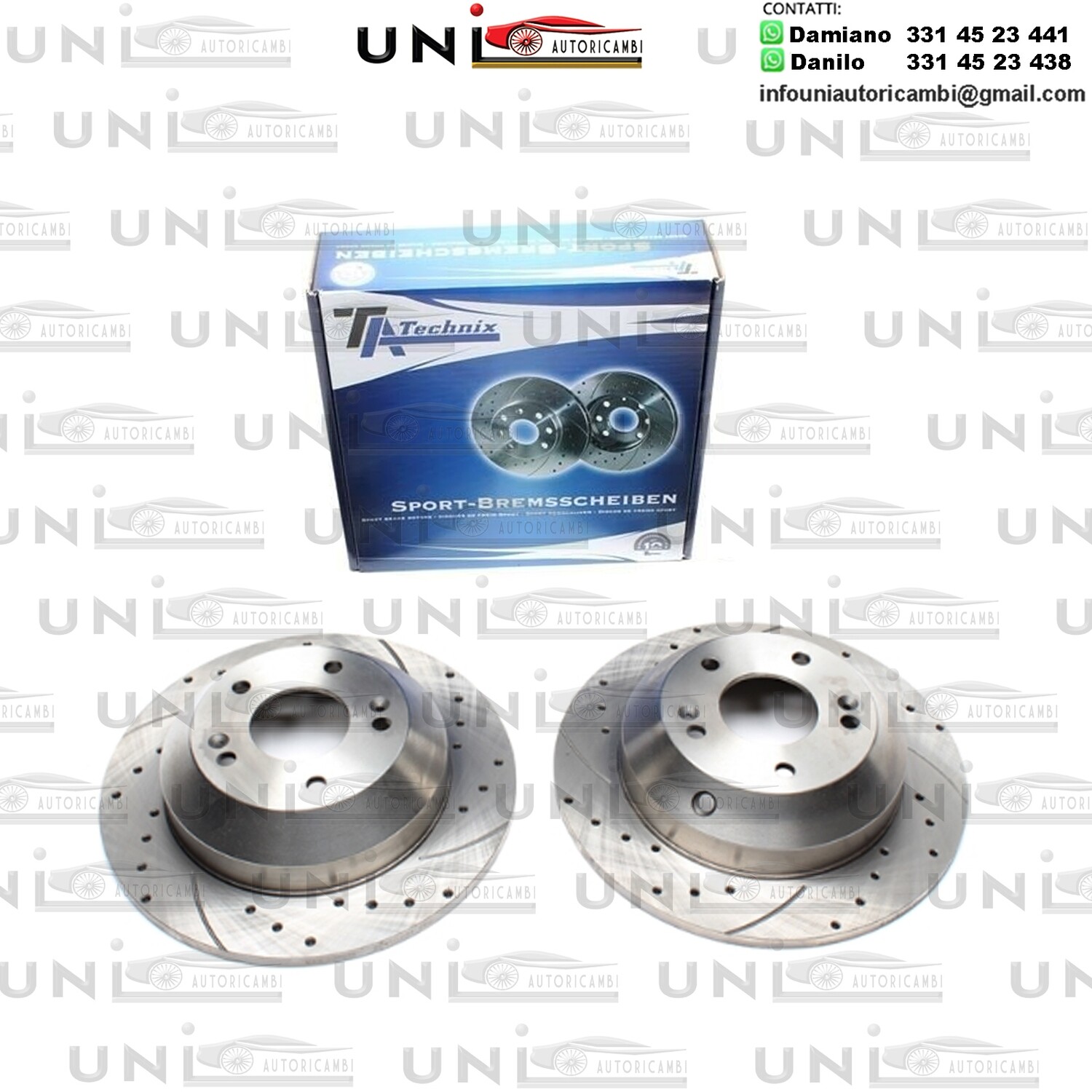 2X Dischi Sportivi Posteriori Hyundai Santa Fe II / Santa Fee III / Grand Santa Fe III / Kia Sorento II