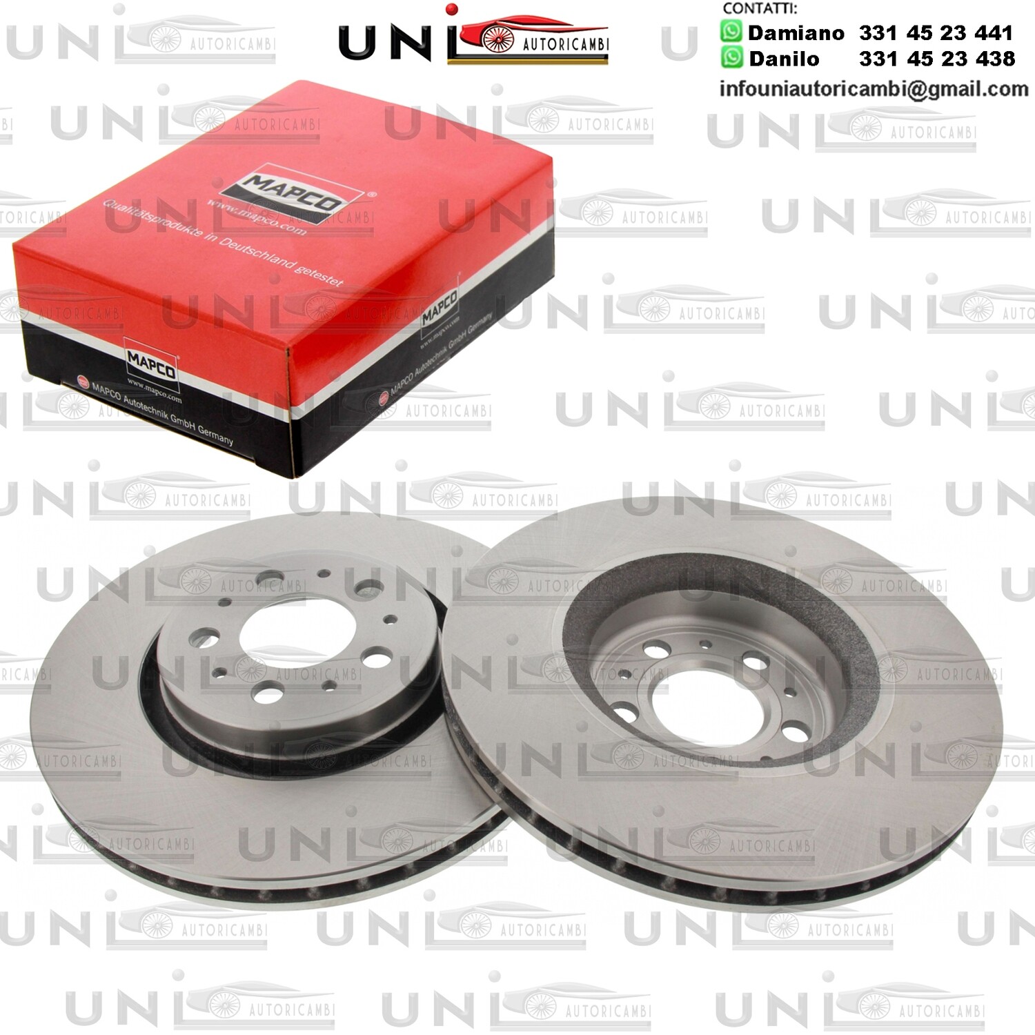 2 Dischi Anteriori Autoventilati JAGUAR, JEEP, KIA