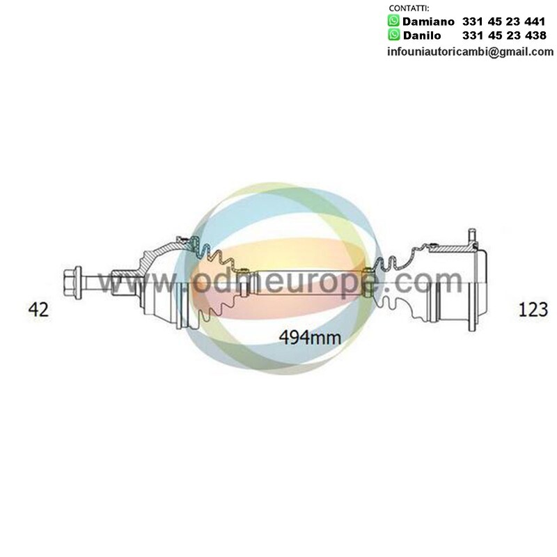 SEMIASSE MANUALE ANTERIORE SINISTRO / DESTRO Audi Q5 [Quattro] [8RB] / Porsche Macan