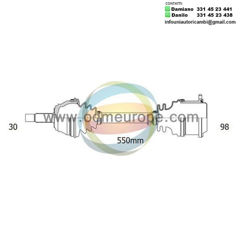 SEMIASSE ANTERIORE SINISTRO / DESTRO Porsche Panamera [970] da 2010 a 2017