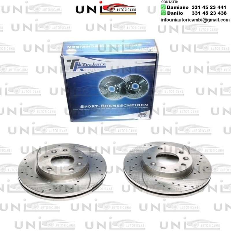 2X Dischi Sportivi Anteriori Mazda 323 F VI / 323 S VI / 626 V SW / 6 / 6 Hatchback / Premacy
