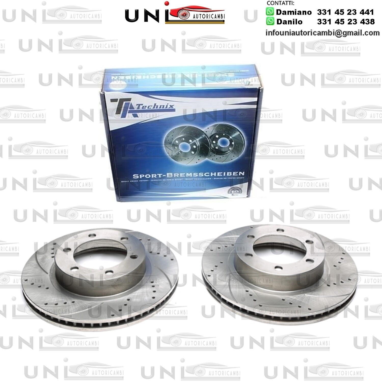 2X Dischi Sportivi Anteriori Toyota Hilux III Pick-up