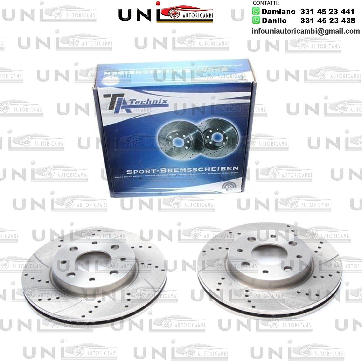 2X Dischi Sportivi Anteriori Fiat 500 / Panda / Ford KA