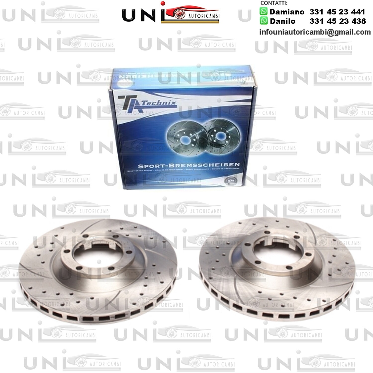 2X Dischi Sportivi Anteriori Mitsubishi Galloper / Hyundai Galloper II