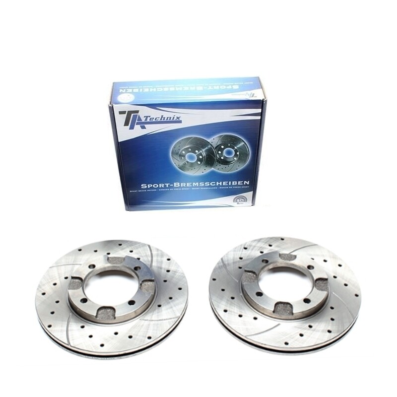 2X Dischi Sportivi Anteriori Mitsubishi Cordia / Colt I / II / III / Galant III / Lancer F II / III / Lancer III SW / Tredia