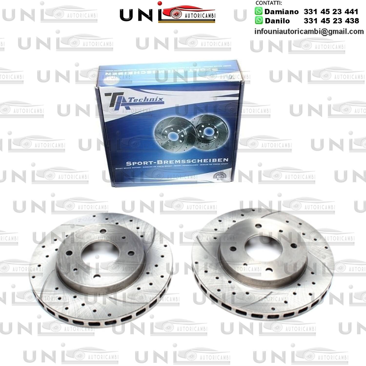 2X Dischi Sportivi Anteriori Mitsubishi Galant III / Galant IV / Galant IV Sedan / Space Wagon / Tredia