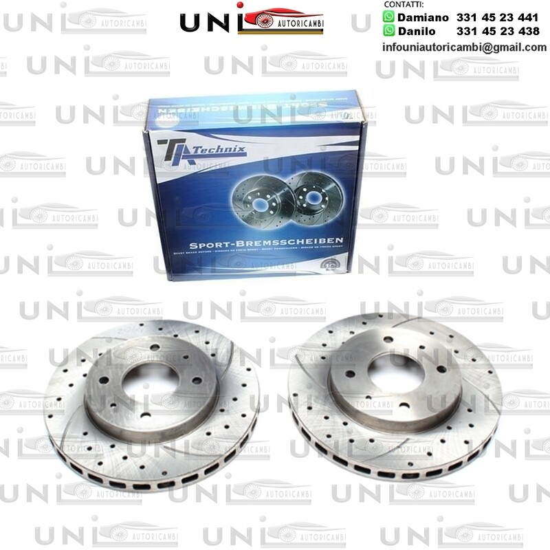 2X Dischi Sportivi Anteriori Mitsubishi Galant III / Galant IV / Galant IV Sedan / Space Wagon / Tredia