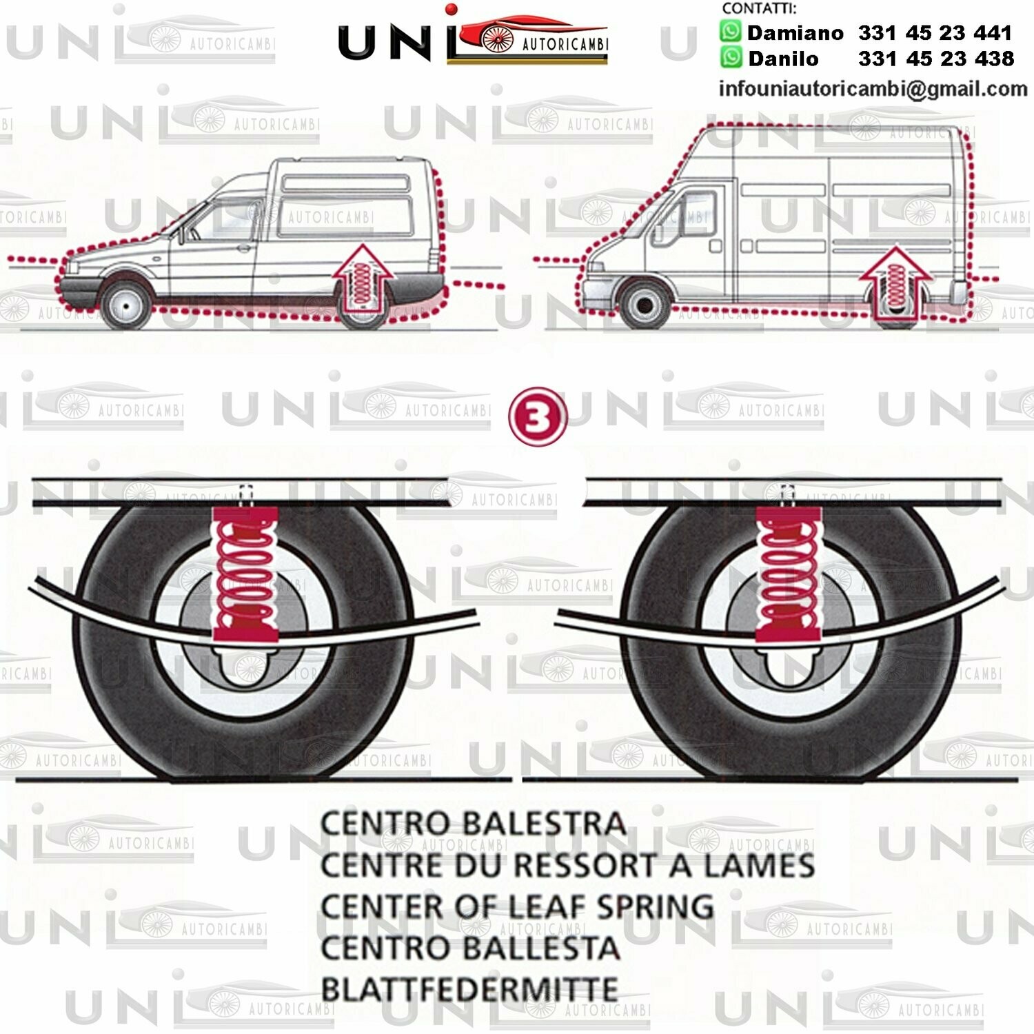 KIT 2 Molle Posteriori VEICOLI COMMERCIALI