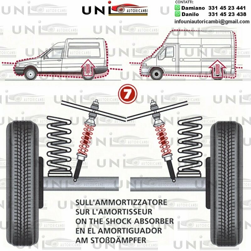 Kit Molle Stabilizzatrici da Carico Posteriori BMW SERIE 3 - Ammortizzatori Ø 44,5 E46 da 1998 a 2004