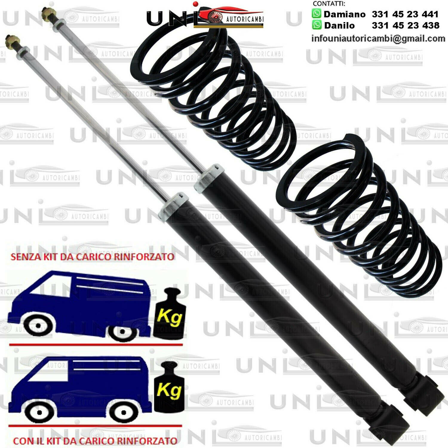 KIT 2 Molle Posteriori da Carico AUDI / BMW