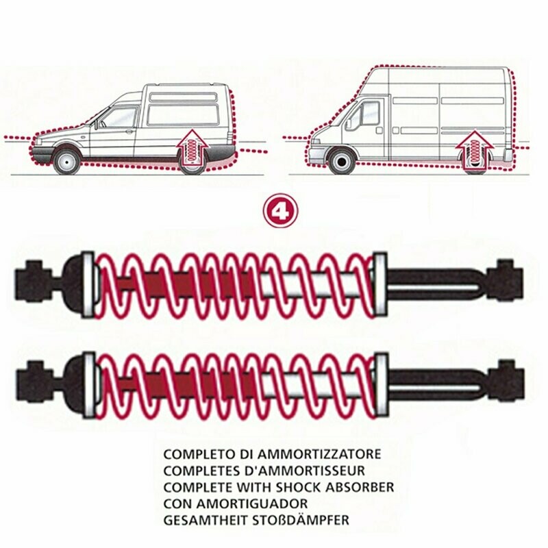 Kit Molle Stabilizzatrici da Carico Posteriori Dacia Logan da 06.2016 -
