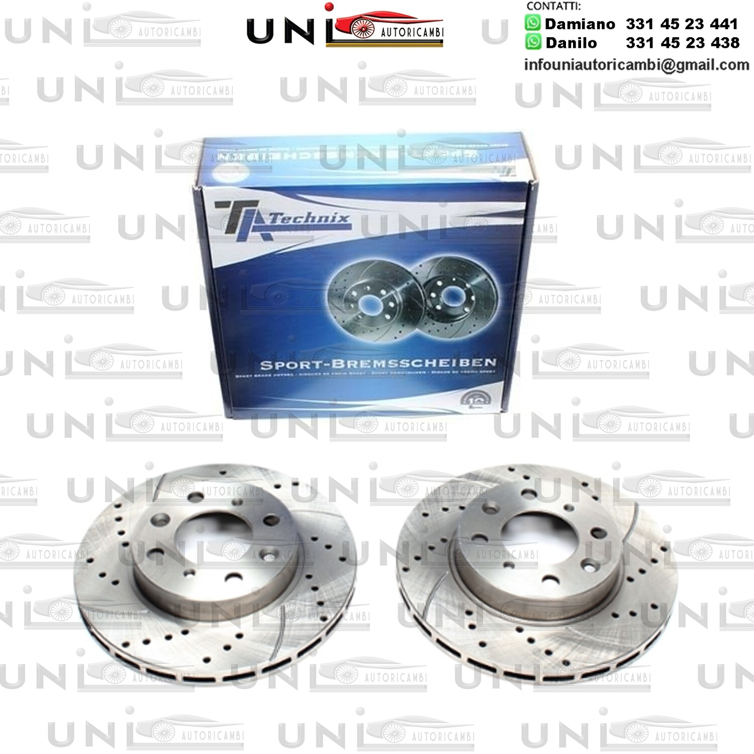 2X Dischi Sportivi Anteriori Mitsubishi Carisma / Carisma Sedan / Lancer V / VI / Lancer V SW / Proton Jumback / Pesona 300 / Persona 400/ Persona 400 Hachback / Satria