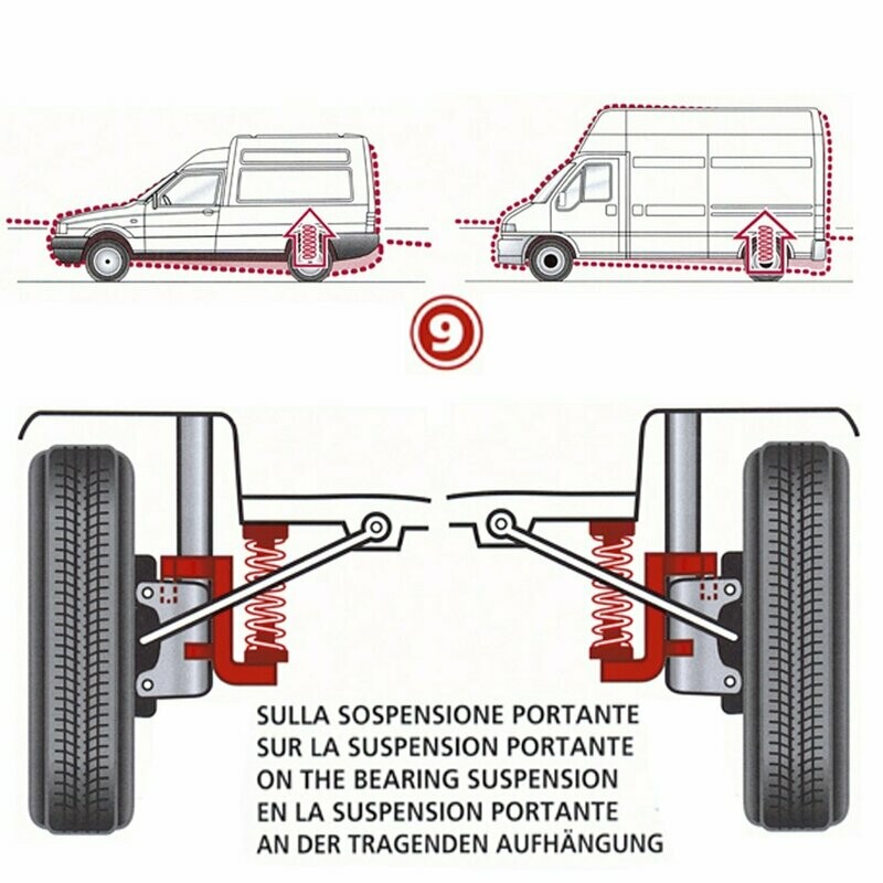 Kit Molle Stabilizzatrici da Carico Posteriori Lancia Beta coupe ’(828BC) Berlina 828B Gamma - Trevi 828 DB da 08.1973 a 01.1987