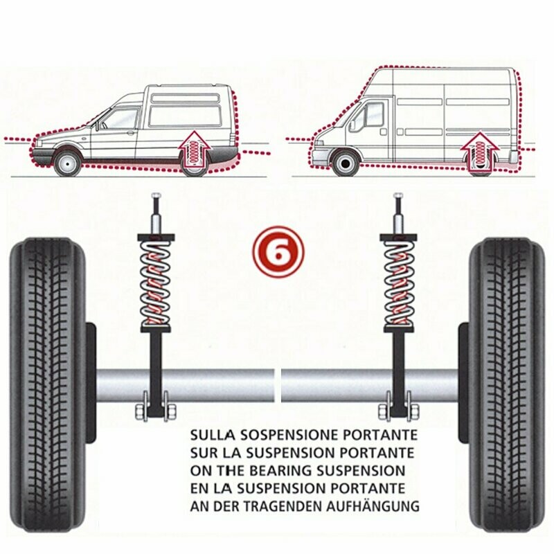 Kit Molle Stabilizzatrici da Carico Posteriori Opel Ascona A - B 81 - 86 - 87 - 88 da 09.1965 a 07.1979