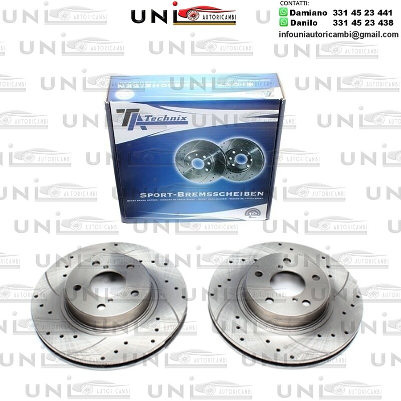 2X Dischi Sportivi Anteriori Subaru Impreza Coupe / Impreza Sedan / Impreza Station Wagon / Impreza Hatchback / Legacy I / Legacy I Station Wagon / Legacy