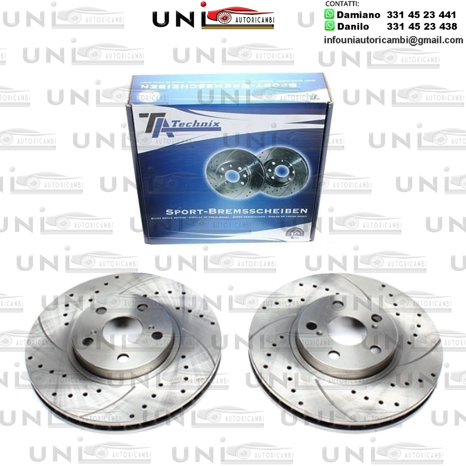 2X Dischi Sportivi Anteriori Toyota Avensis / Avensis Liftback / Avensis SW
