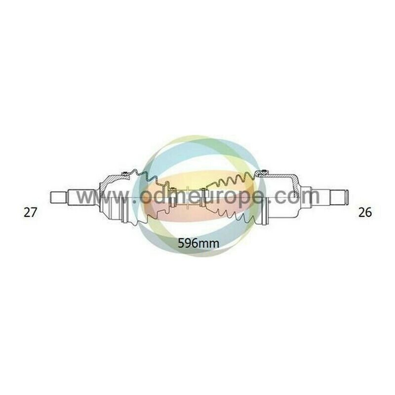 SEMIASSE/ALBERO MOTORE CAMBIO AUTOMATICO / MANUALE Chevrolet S10 da 1997 a 2005