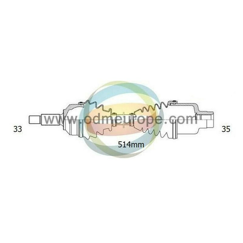 SEMIASSE/ALBERO MOTORE CAMBIO AUTOMATICO / MANUALE ANTERIORE SINISTRO Chevrolet Lumina [APV] / Pontiac Trans Sport