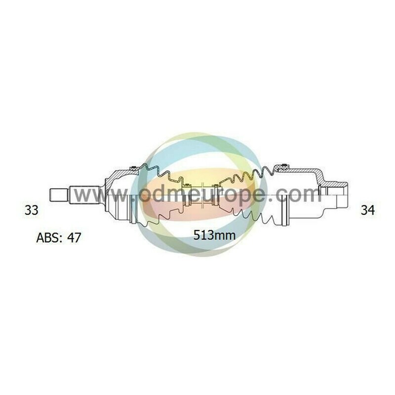 SEMIASSE/ALBERO MOTORE CAMBIO AUTOMATICO ANTERIORE DESTRO Chevrolet Lumina da 1998 / Monte carlo da 1995