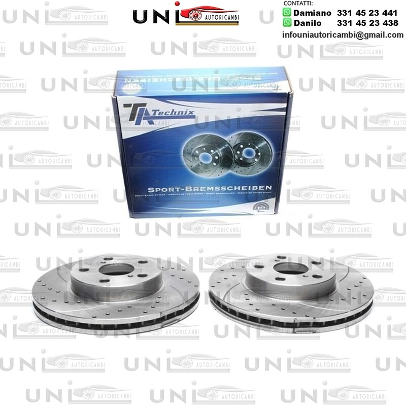 2X Dischi Sportivi Anteriori Toyota Avensis / Avensis Liftback / Avensis Station wagon
