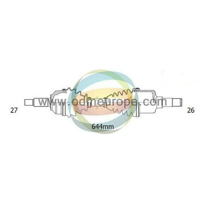 SEMIASSE/ALBERO MOTORE CAMBIO AUTOMATICO / MANUALE ANTERIORE Chevrolet S10 [Blazer] da 1997-2005