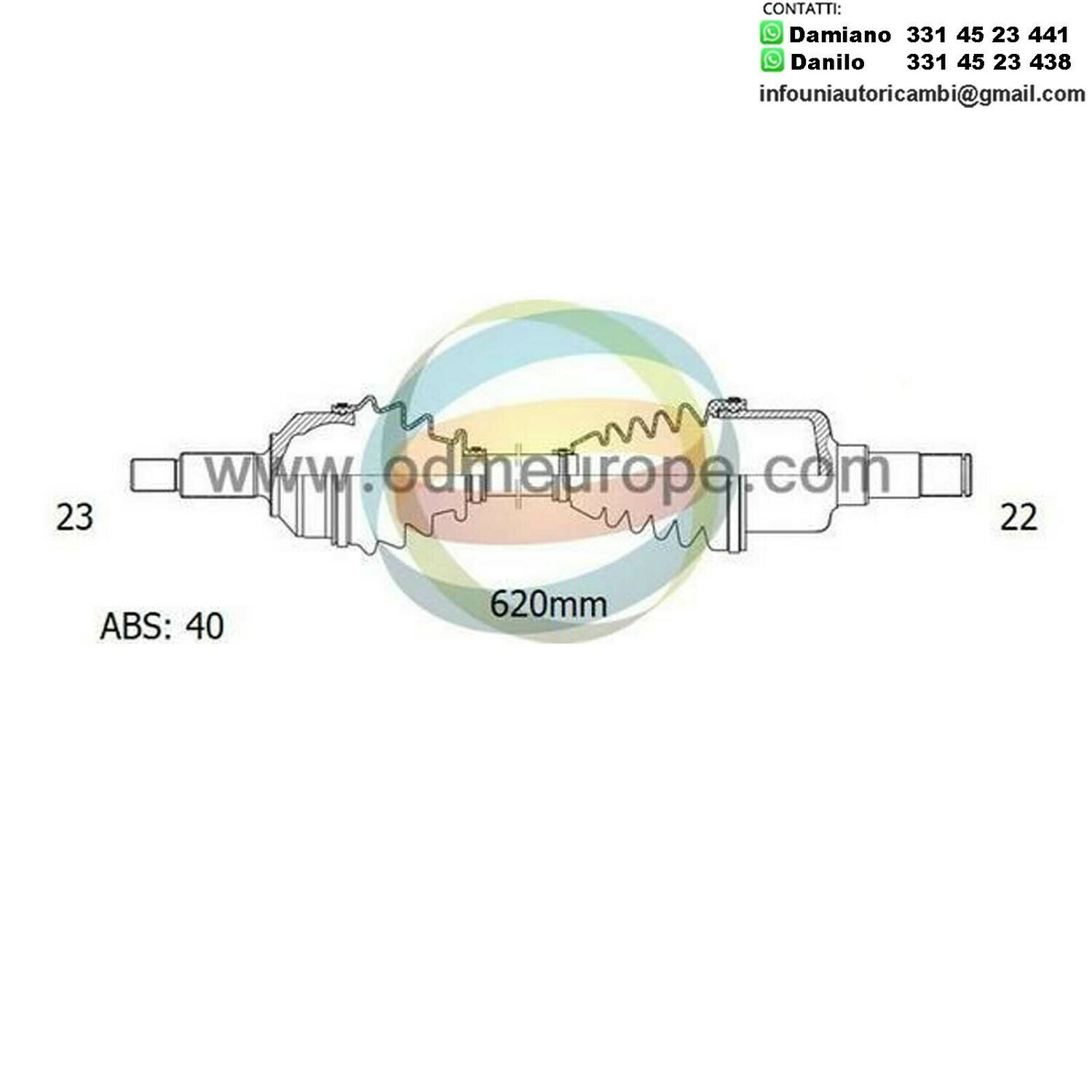 SEMIASSE/ALBERO MOTORE CAMBIO AUTOMATICO / MANUALE ANTERIORE SINISTRO CHEVROLET Matiz da 2005 a 2014 / Daewoo Matiz da 1998 a 2020