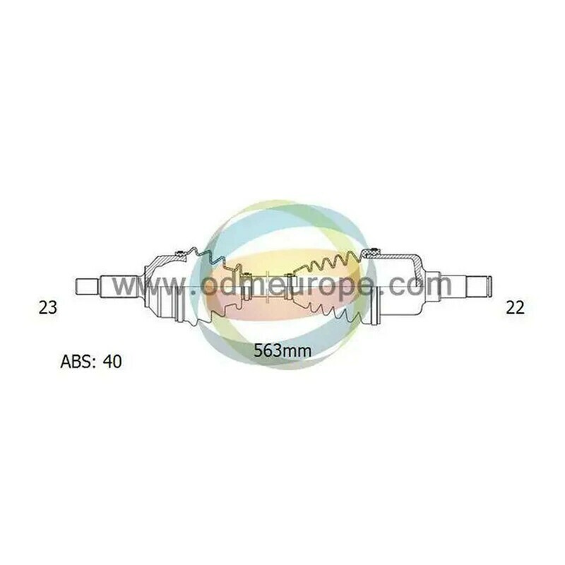 SEMIASSE/ALBERO MOTORE CAMBIO MANUALE ANTERIORE SINISTRO Chevrolet Matiz da 2005 a 2020 / Daewoo Matiz da 2003 a 2005