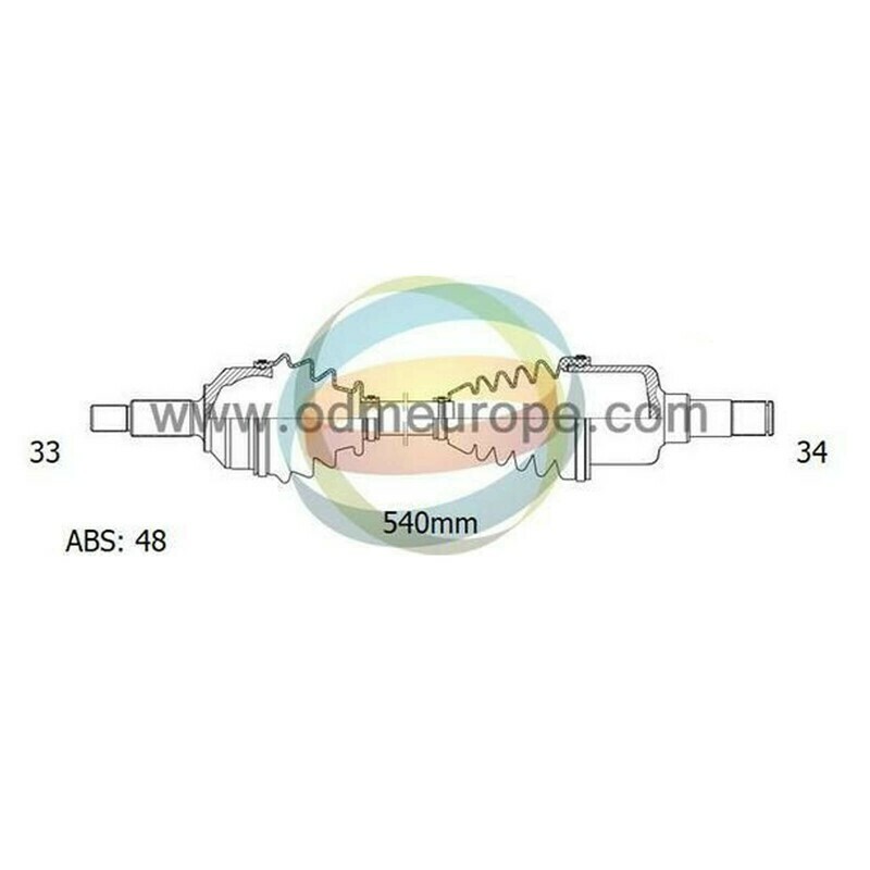SEMIASSE/ALBERO MOTORE CAMBIO MANUALE / AUTOMATICO ANTERIORE DESTRO Chevrolet Beretta  da 1994 a 1997