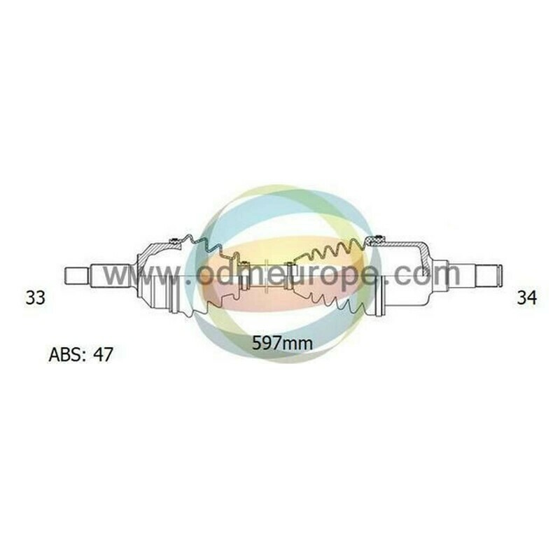 SEMIASSE/ALBERO MOTORE CAMBIO AUTOMATICO ANTERIORE DESTRO Chevrolet Monte Carlo da 1995 a 2000 / Lumina da 1990 a 2000