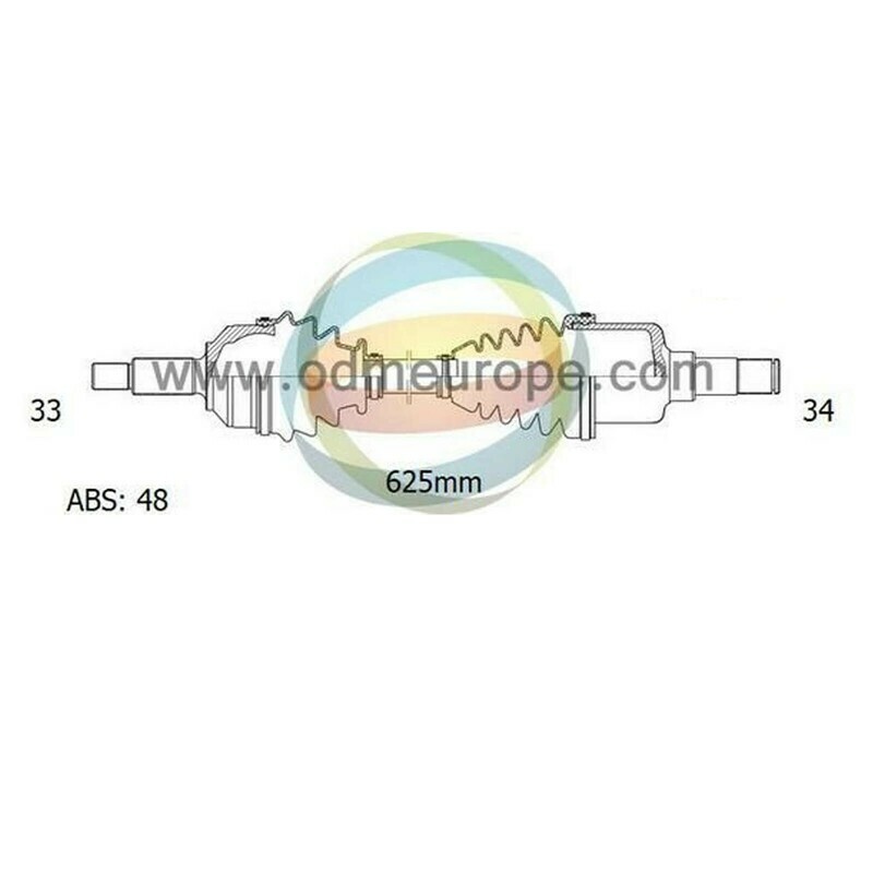 SEMIASSE/ALBERO MOTORE CAMBIO AUTOMATICO ANTERIORE DESTRO Chevrolet Beretta da 1990 a 1997 / Pontiac	Sunbird da 1992 a 1995