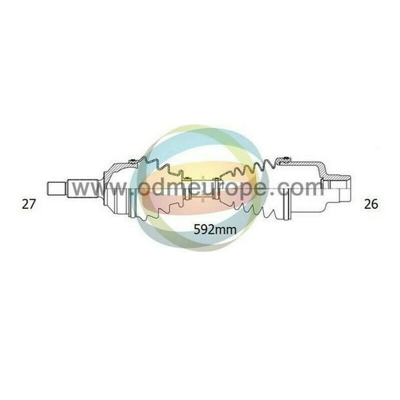 SEMIASSE/ALBERO MOTORE CAMBIO MANUALE / AUTOMATICO Chevrolet	S10 [Blazer] da 1997 a 2005
