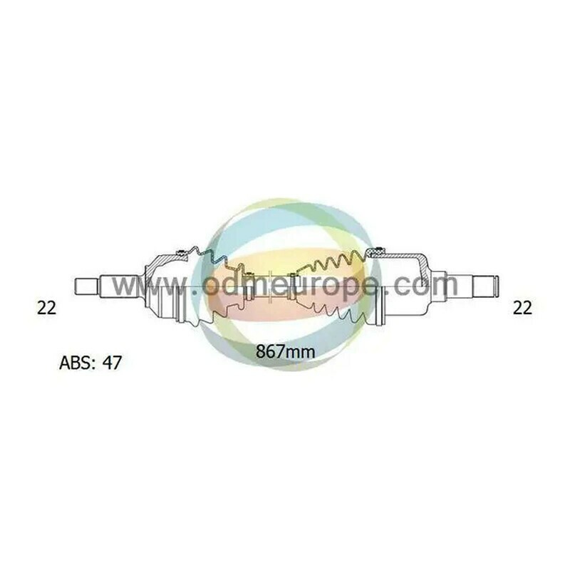 SEMIASSE/ALBERO MOTORE CAMBIO MANUALE ANTERIORE DESTRO Chevrolet Spark da 2010 a 2020