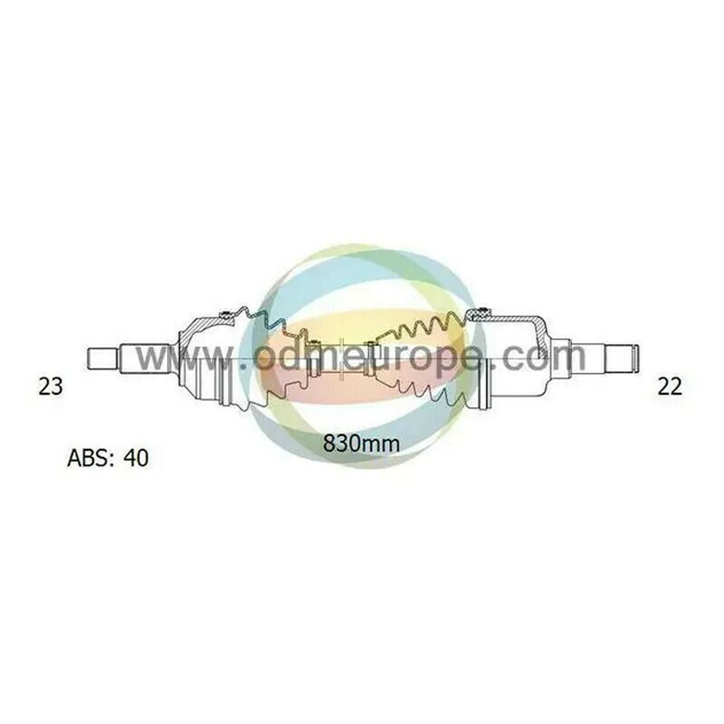 SEMIASSE/ALBERO MOTORE CAMBIO MANUALE ANTERIORE DESTRO Chevrolet Matiz da 2005 a 2020 / Daewoo Matiz da 2003 a 2005