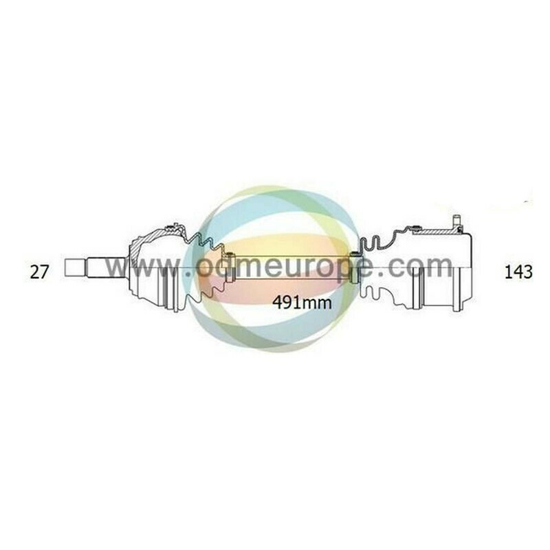 SEMIASSE/ALBERO MOTORE CAMBIO MANUALE / AUTOMATICO Chevrolet	S10 [Blazer] da 1994 a 2005