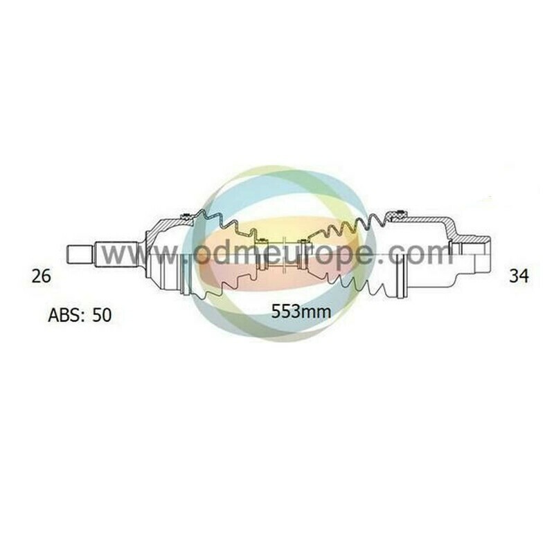 SEMIASSE/ALBERO MOTORE CAMBIO AUTOMATICO ANTERIORE SINISTRO Ford Taurus da 1988 a 2000