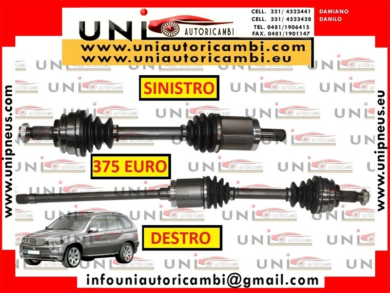 2x Semiassi Anteriori SINISTRO SX + DESTRO DX Cambio Manuale o Automatico per BMW X5 E53 dal 2001-