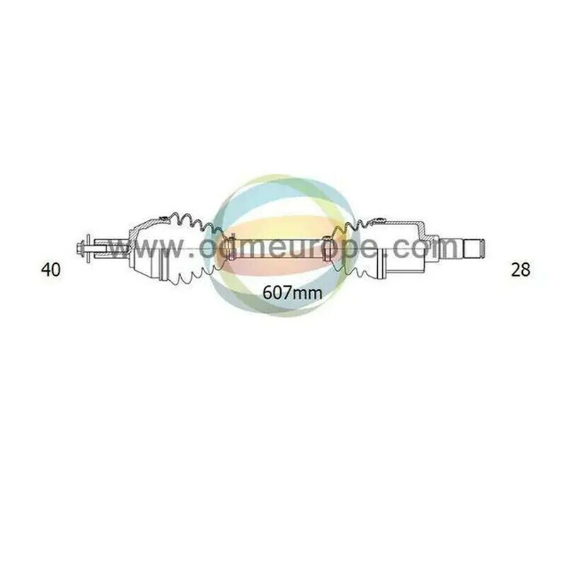 SEMIASSE/ALBERO MOTORE CAMBIO AUTOMATICO ANTERIORE SINISTRO Ford Galaxy / S-Max / Mondeo Mk4 da 2007 a 2015
