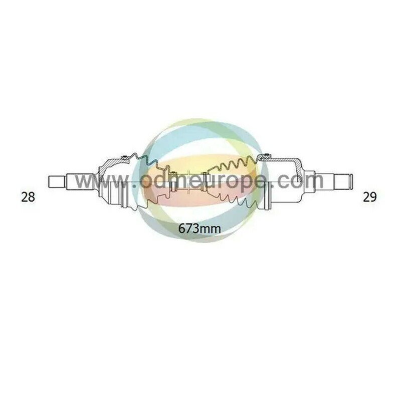 SEMIASSE/ALBERO MOTORE CAMBIO AUTOMATICO ANTERIORE SINISTRO Honda Accord [Coupe] [CG] da 1997 a 2000