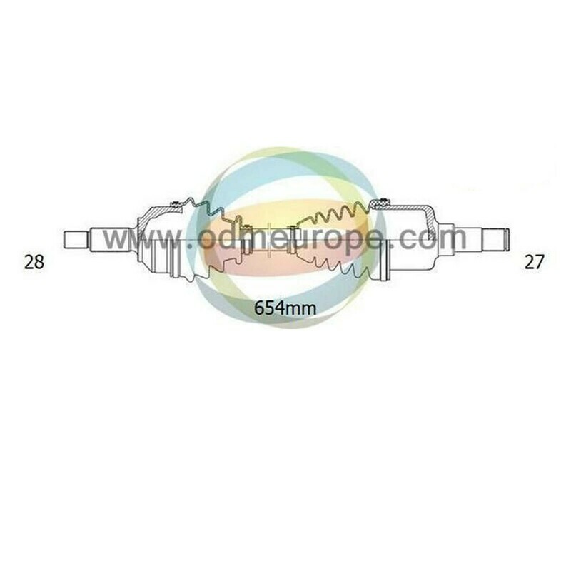 SEMIASSE/ALBERO MOTORE CAMBIO MANUALE ANTERIORE SINISTRO Honda Accord [Tourer] [CM] / Accord [CL]  da 2003 a 2008