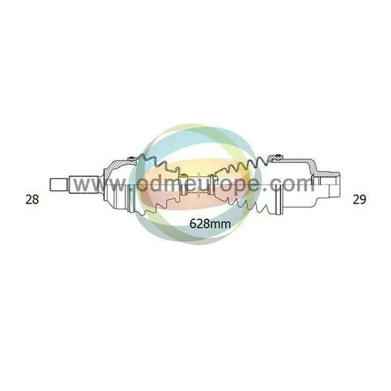 SEMIASSE/ALBERO MOTORE CAMBIO MANUALE ANTERIORE DESTRO Honda CR-V [RD] da 2005 a 2007